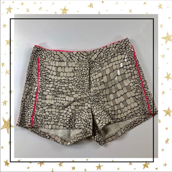 Anthropologie Pants - 🚨 Jealous Tomato Md silver snake print shorts